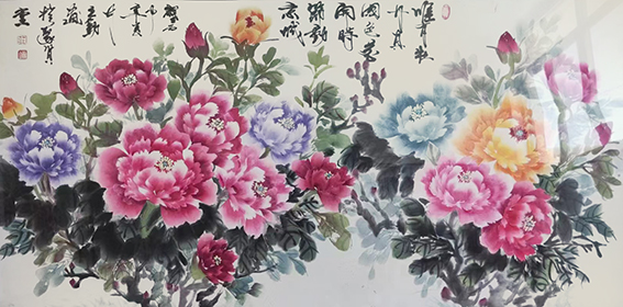 庄立勤作品15《唯有牡丹真国色 花开时节动京城》